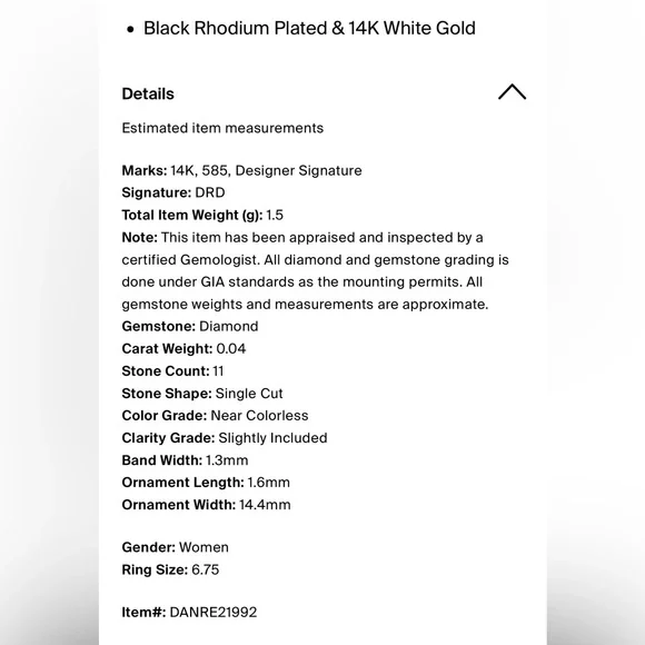 Dana Rebecca Designs 14k Gold Diamond Bar Ring ✨SOLD✨ - Picture 14 of 14